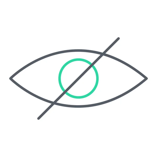 Eye Icon Vector Isolated White Background Your Web Mobile App — Vetor de Stock