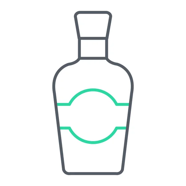 Вектор Значка Бутылки Изолирован Белом Фоне Дизайна Вашего Веб Мобильного — стоковый вектор