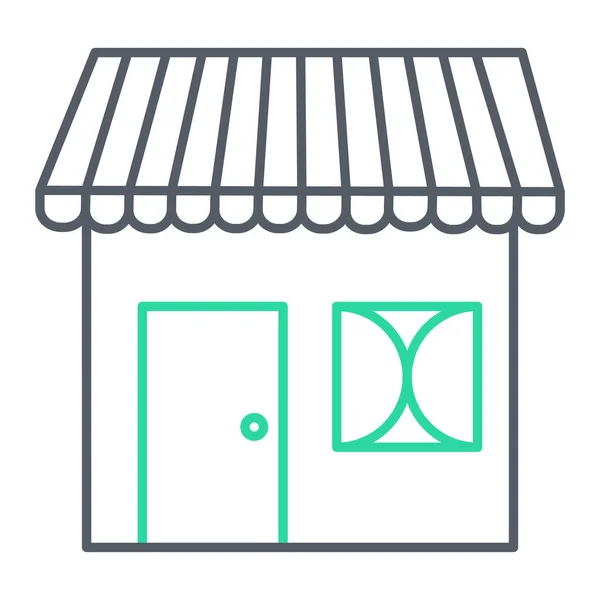 Boutique Icône Vectoriel Illustration — Image vectorielle