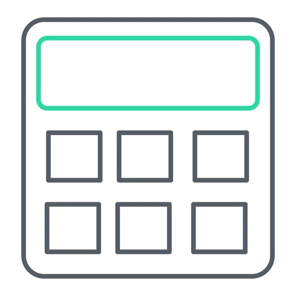 Значок Калькулятора Проста Ілюстрація Бізнес Фінансів Пристроїв Векторні Піктограми Інтернету — стоковий вектор