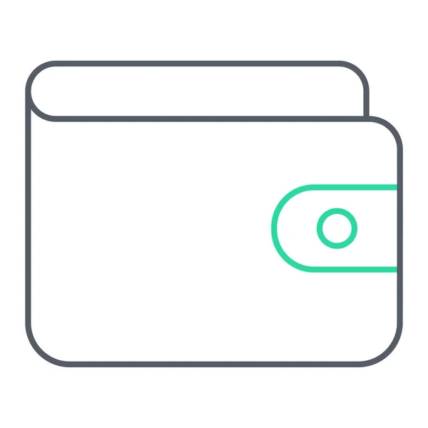 Icono Cartera Ilustración Simple Iconos Vectores Tarjetas Crédito Para Web — Vector de stock