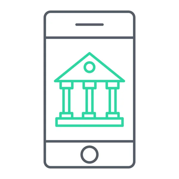 Mobile Banking Ikone Vektorillustration — Stockvektor