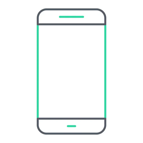 Smartphone Icono Web Ilustración Simple — Vector de stock