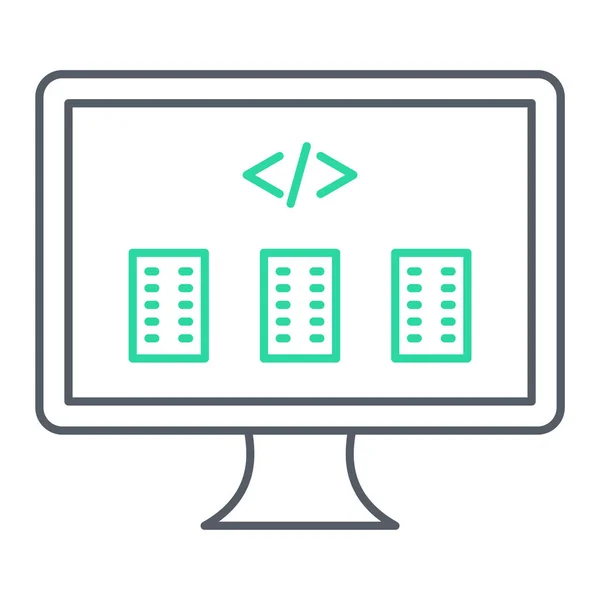 Data Icon Vector Illustration — Stock Vector