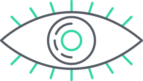 Auge Auge Web Symbol Einfache Illustration — Stockvektor