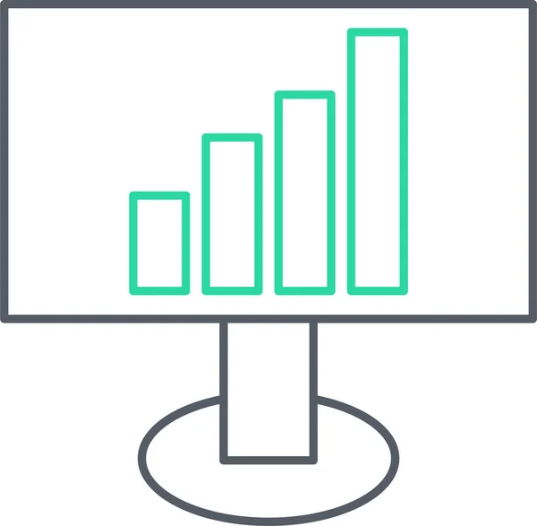 Диаграмму Иконка Сайта — стоковый вектор