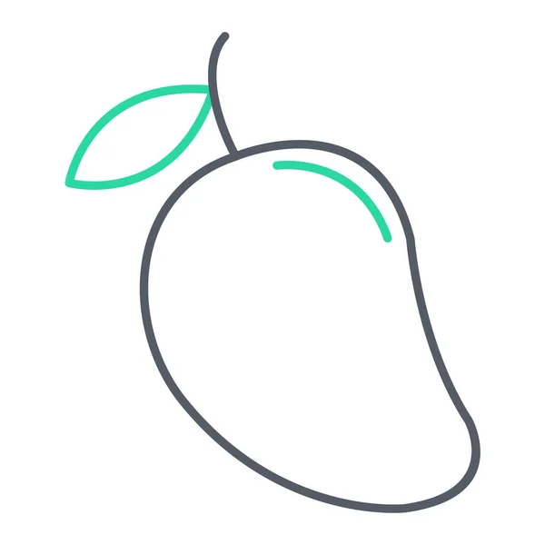 Frisches Obst Symbol Vektor Illustration Design — Stockvektor