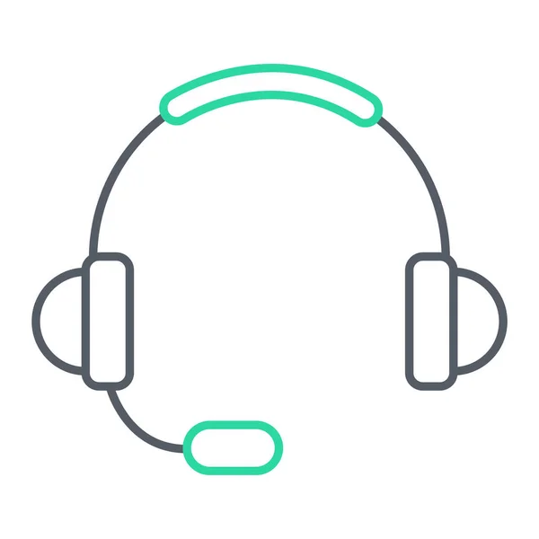 Kopfhörer Symbolvektor Isoliert Auf Weißem Hintergrund Für Ihr Web Und — Stockvektor