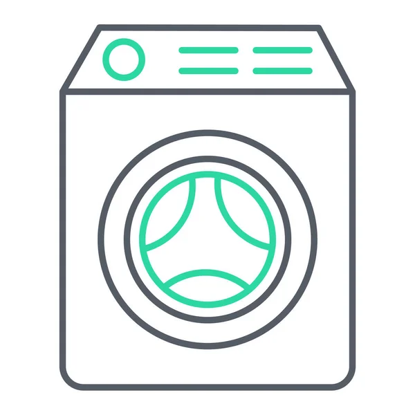 Çamaşır Makinesi Simgesi Özet Vektör Illüstrasyonu — Stok Vektör