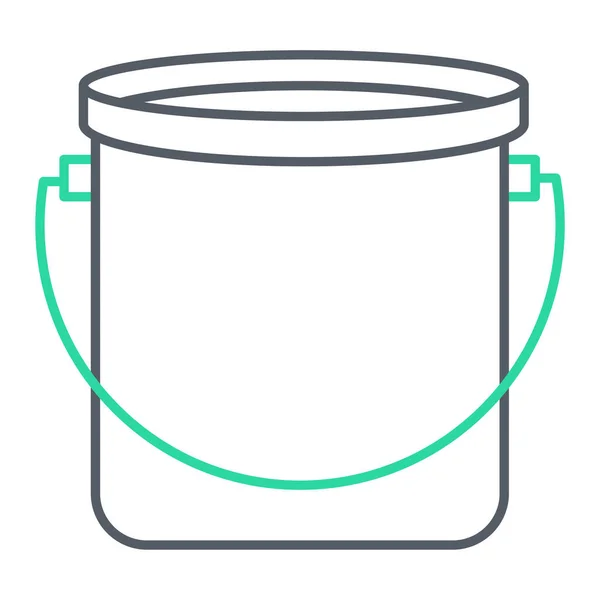 Vector Illustration Bucket Icon — Stock Vector