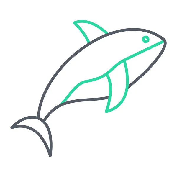 Fish Icon Vector Illustration — Stock Vector