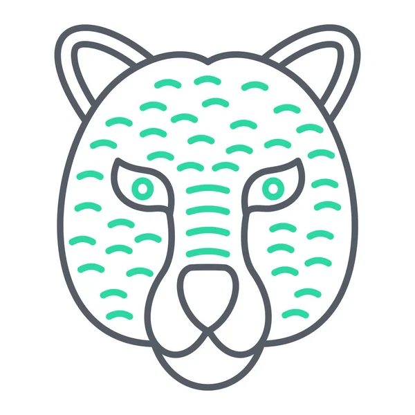 Vector Illustration Cute Elephant Head — Image vectorielle