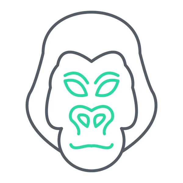 Line Icon Vampire Mask — ストックベクタ