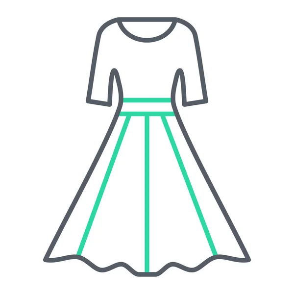 Φόρεμα Διάνυσμα Εικονίδιο Απομονώνονται Λευκό Φόντο Για Σχεδιασμό Web Και — Διανυσματικό Αρχείο