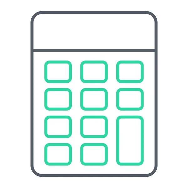 Icono Calculadora Ilustración Simple Del Vector Del Dispositivo Financiación Negocio — Vector de stock