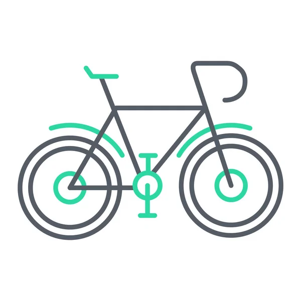 Bicicleta Ícone Vetor Ilustração —  Vetores de Stock