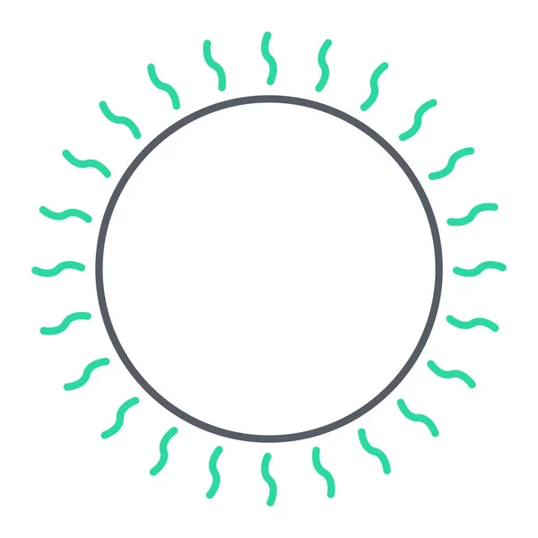 Sun Icon Vector Illustratie — Stockvector