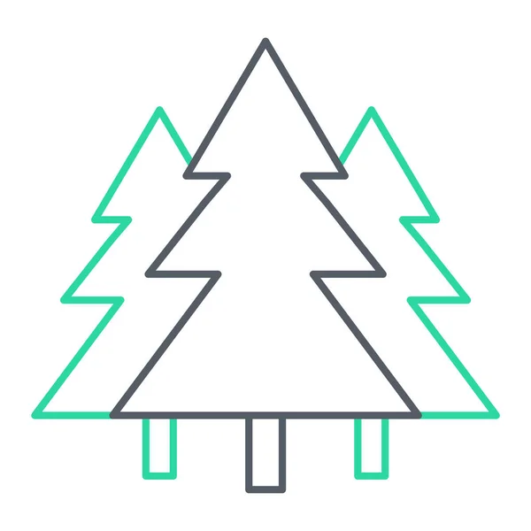 Christmas Trees Icon Vector Illustration Design — Stockvektor