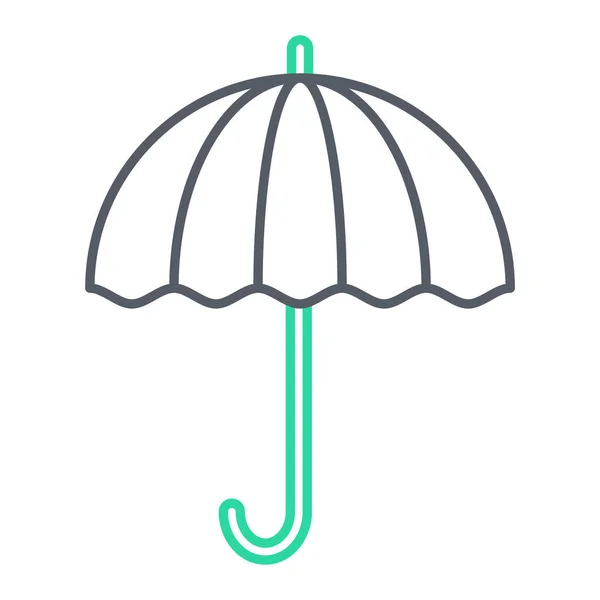 Esernyő Ikon Egyszerű Illusztrációja Védelem Vektor Ikonok Web — Stock Vector