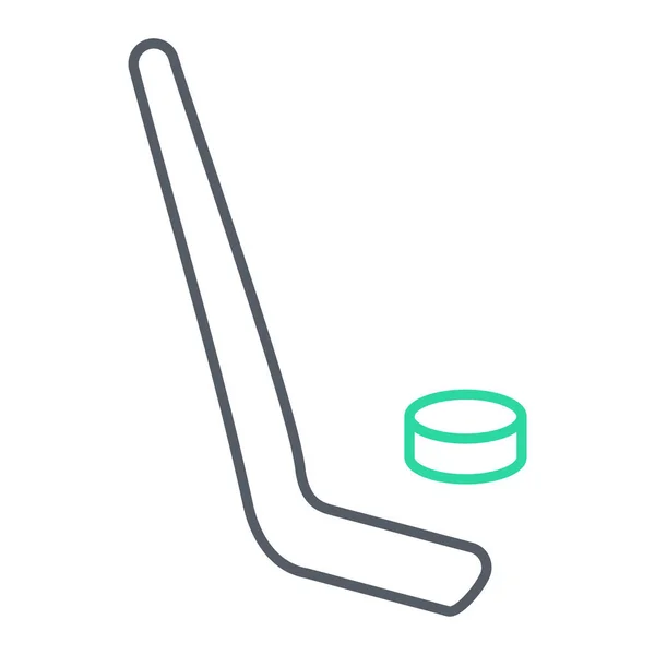 Хокей Шайба Значок Векторний Дизайн Ілюстрації — стоковий вектор