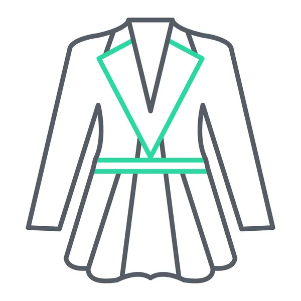 Jacket Icon Outline Illustration Clothes Vector Line — Stock Vector