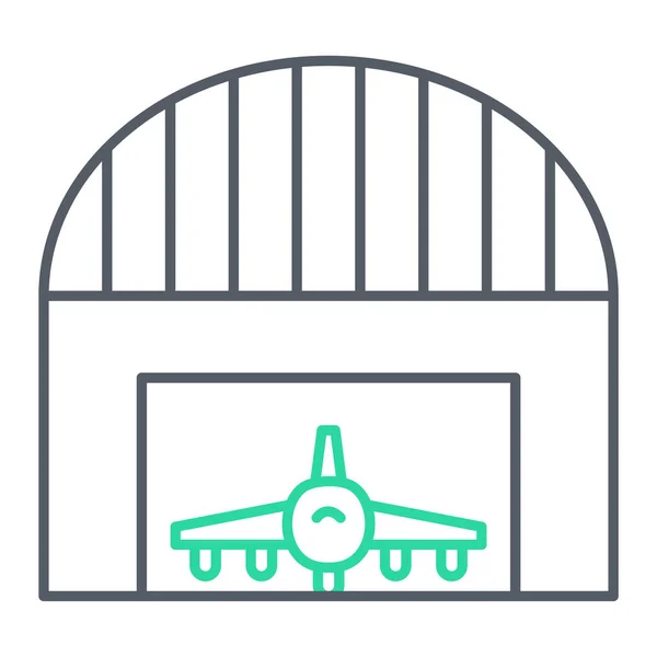 Ícone Aeroporto Estilo Moderno Isolado Fundo —  Vetores de Stock