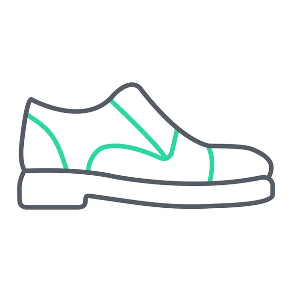 Ícone Sapato Estilo Moderno Isolado Fundo — Vetor de Stock