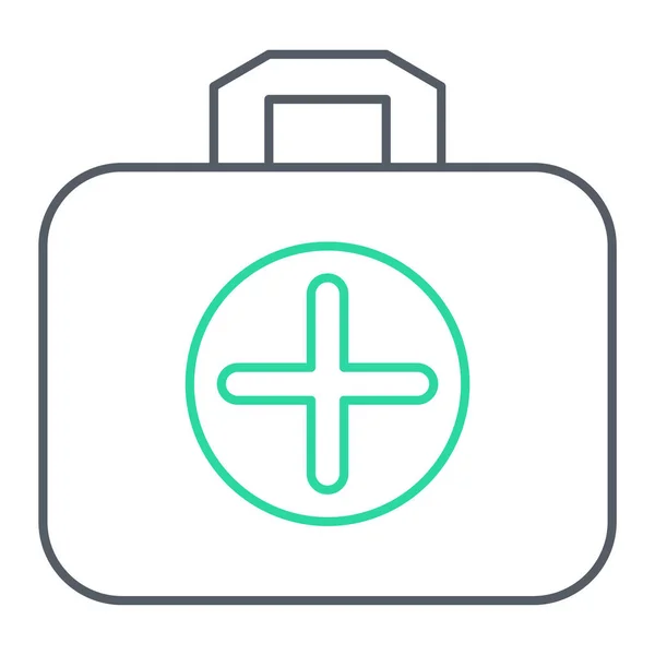 Medizinische Tasche Symbol Vektor Illustration — Stockvektor
