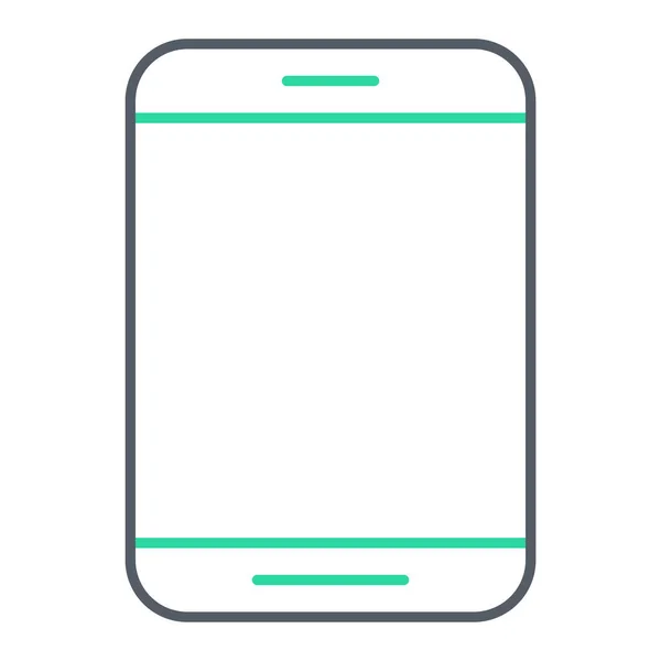 Smartphone Icono Web Ilustración Simple — Vector de stock