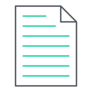 Belge. Web simgesi basit illüstrasyon