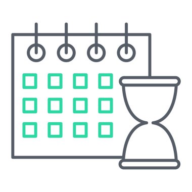 Takvim simgesi vektör illüstrasyonu