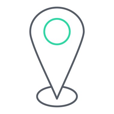 konum pin simgesi vektör illüstrasyonu