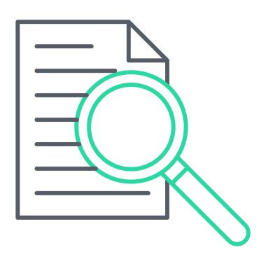 Arama simgesi vektör illüstrasyonu