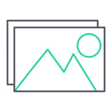 resim simgesi vektör illüstrasyonu