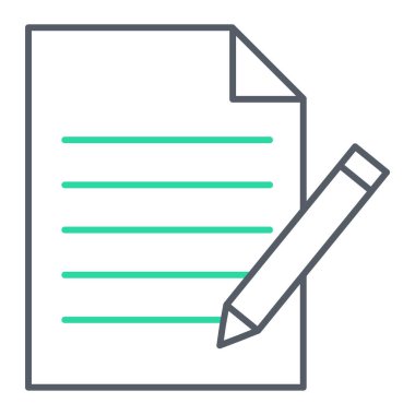 Belge. Web simgesi basit illüstrasyon