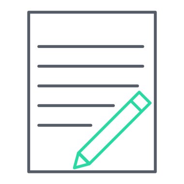 belge simgesi, vektör çizimi