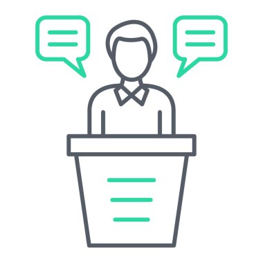 Beyaz arkaplanda izole edilmiş web tasarımı için hoparlör vektör simgeleri