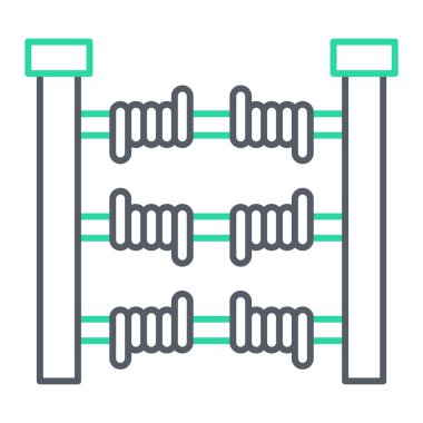 abaküs vektör simgesi modern illüstrasyon