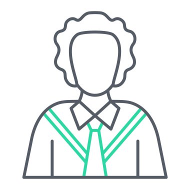 Erkek ikonu. Taslak insanlar vektör illüstrasyonu. beyaz arkaplanda izole