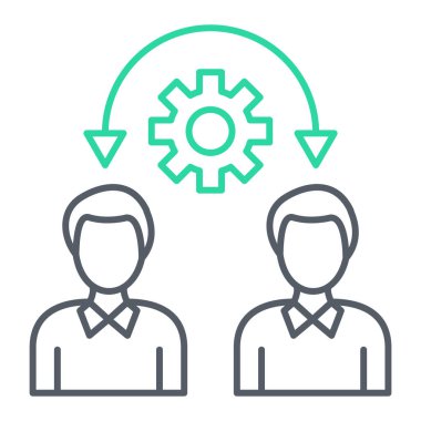 İş satırı simgesi, vektör çizim