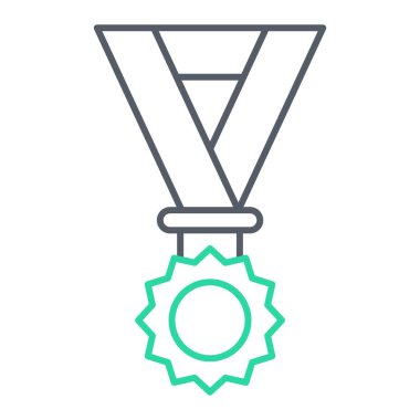 Madalya. Web simgesi basit illüstrasyon