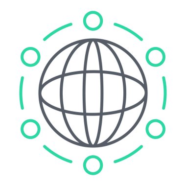 genel ağ vektör simgesi