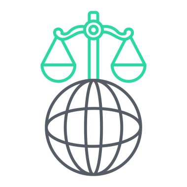 seo ve denge simgesinin vektör illüstrasyonu