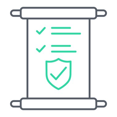 belge simgesi vektörü beyaz arkaplanda izole edildi, kontrol listesi şeffaf işaret, satır ve çizgi biçimindeki ögeler