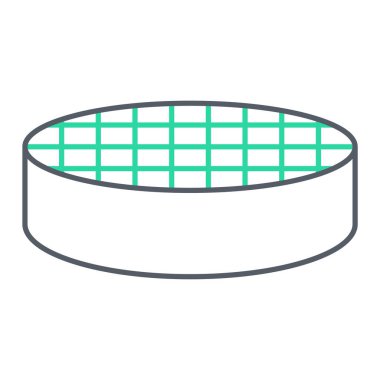 Yiyecek ve içecek sembolünün vektör çizimi. Ağ için spor ve spor tabelaları.