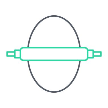 Bir tornavidanın ince çizgi simgesinin vektör çizimi
