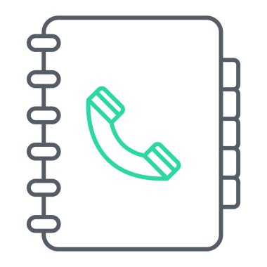 Telefon rehberi vektör illüstrasyonuName