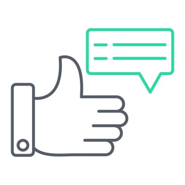 Başparmak yukarı simge vektör illüstrasyon tasarımı el