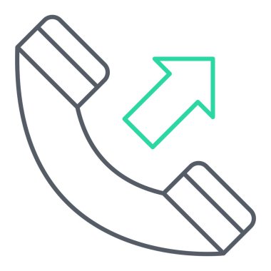 Telefon çağrı ikonu. vektör illüstrasyonu