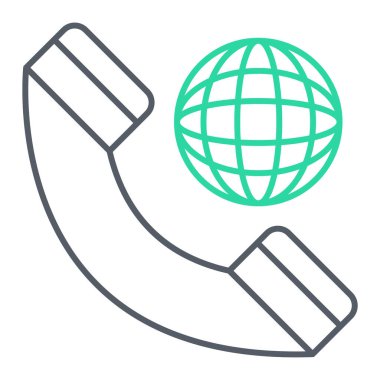 Telefon simgesinin vektör illüstrasyonu